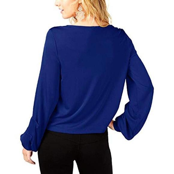 Inc International Concepts Womens Balloon Sleeve Scoop Neck Blouse Size 2XL - Picture 2 of 2